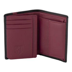 Vertical Wallet Leather Red Stripe